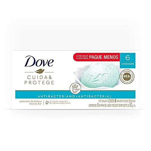 Amazon: DOVE Jabón en Barra rango Cuida y Protege 6 pack 90g cada barra (Planea y Ahorra)