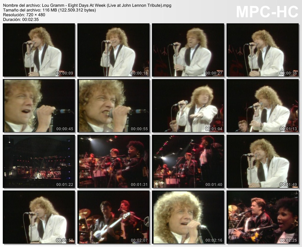 Lou Gramm - Eight Days At Week (Live at John Lennon Tribute)