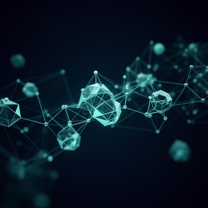 Abstract AI neural network visualization