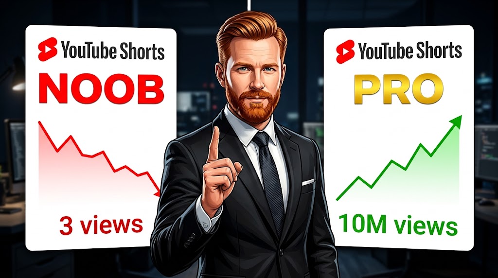 AI-generated example result for the youtube-thumbnail prompt: Content Creator & Marketing YouTube Thumbnail AI Prompt #182 – Single-Scene Composition