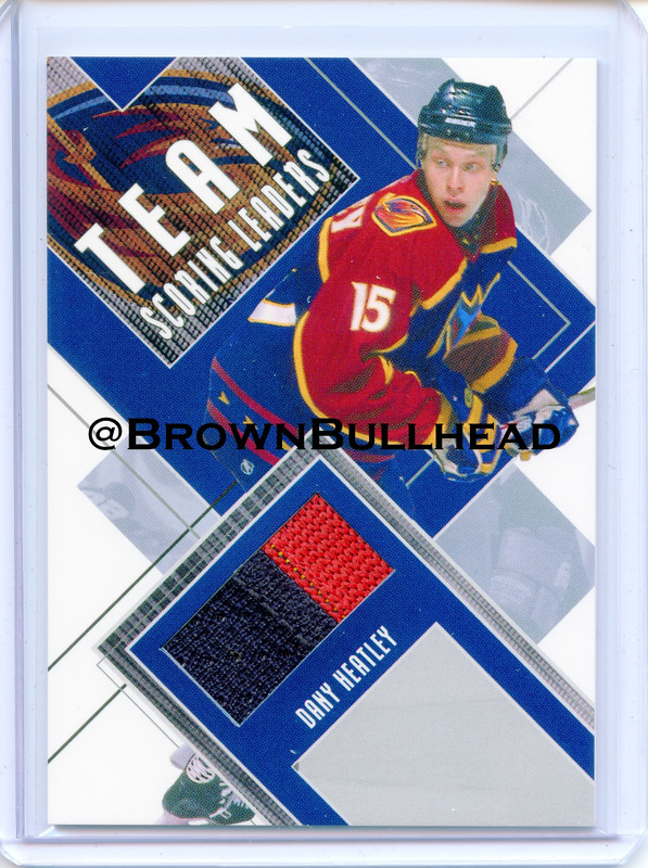 2002-03 BAP First Edition Jerseys #TSL-02 [Dany Heatley] [Atlanta Thrashers] [~50] [swatch=blue_ red