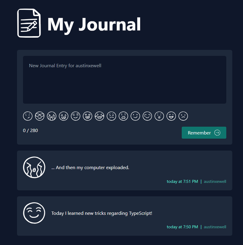 Journal Entry View