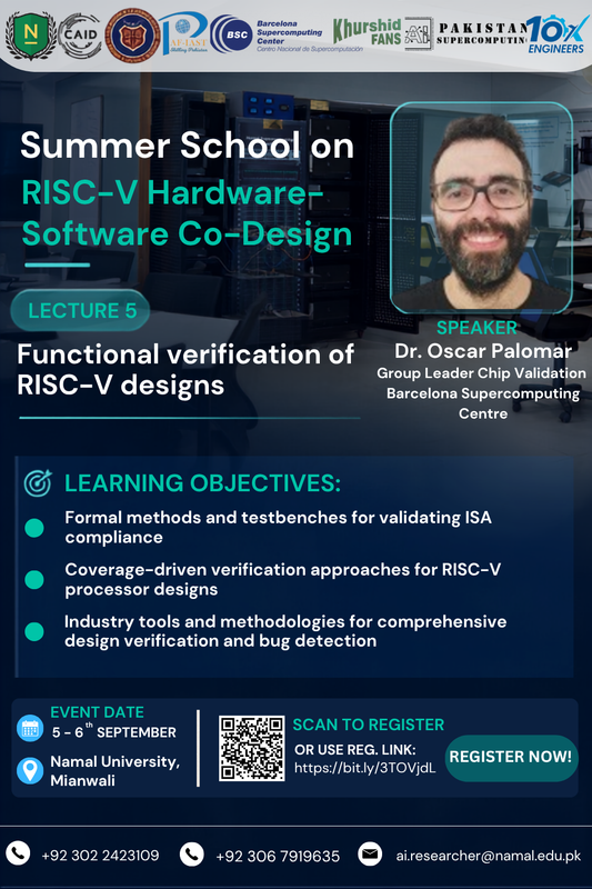Lecture 5 poster: Functional verification of RISC-V designs