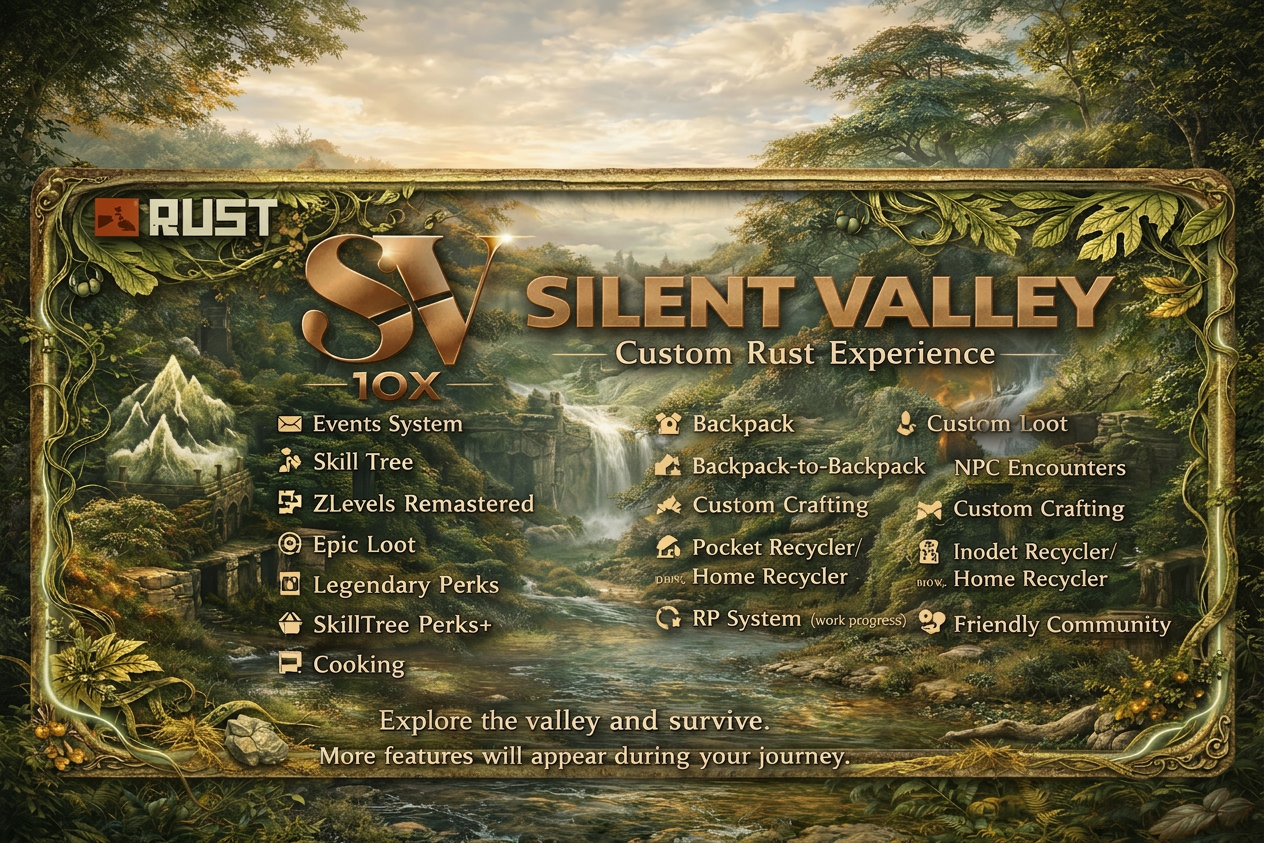 [EU]Silent Valley 10X|PvE|ST/ZLevels|