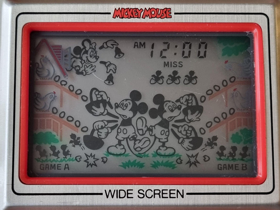 NINTENDO GAME & WATCH : MICKEY MOUSE ( MC-25 ) WIDESCREEN NINTENDO GAME & WATCH : MICKEY MOUSE ( MC-25 ) WIDESCREEN