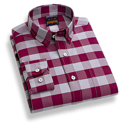 Mens long sleeve check shirt