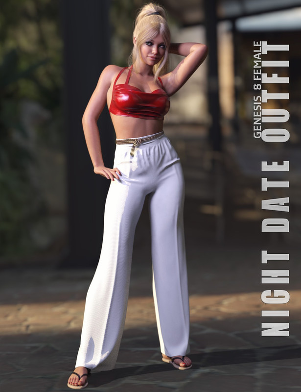 DForce Night Date Outfit For Genesis 8 And 8.1F