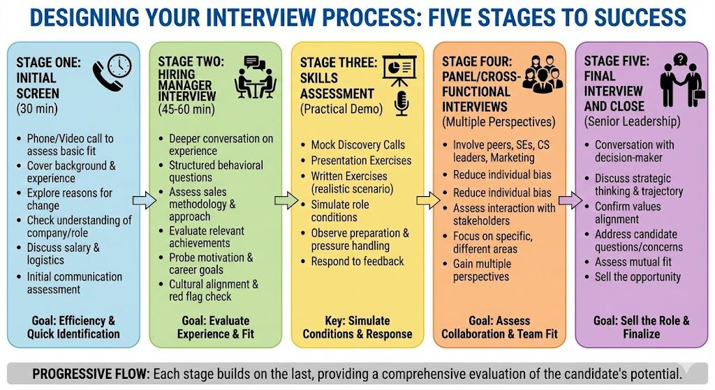 Designing your interview process, the five stages to success