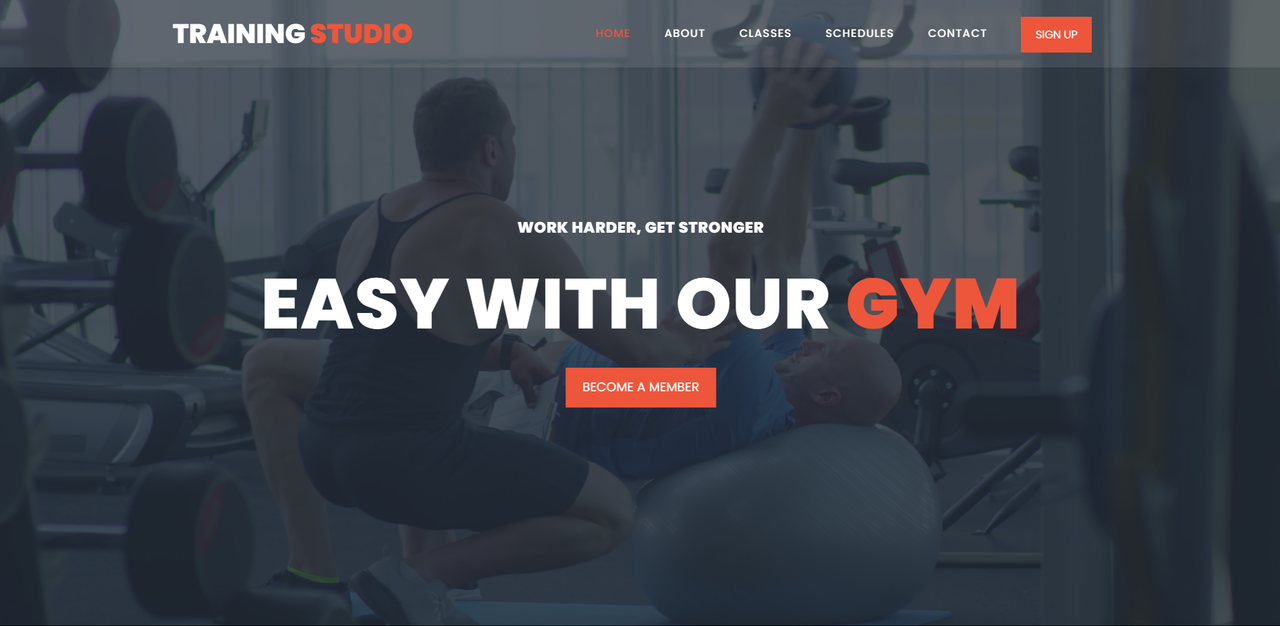 Training Studio Website