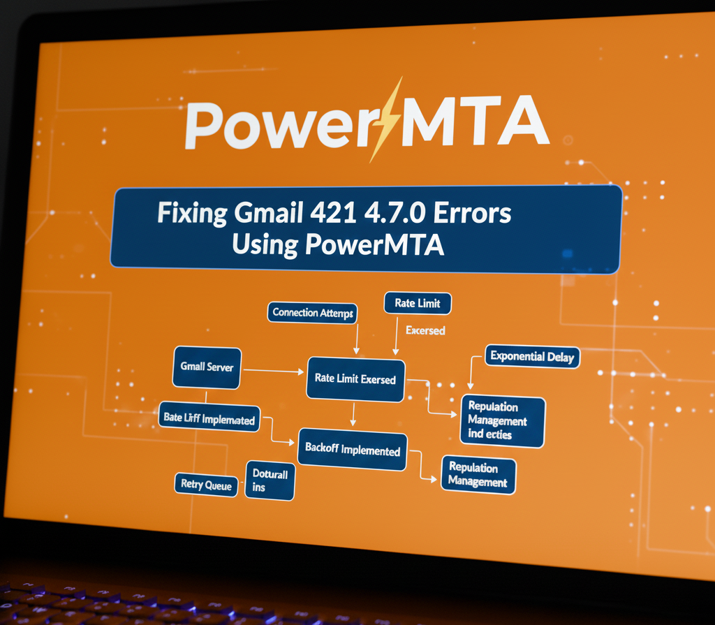 Gmail 421 4.7.0 temporary error response screen