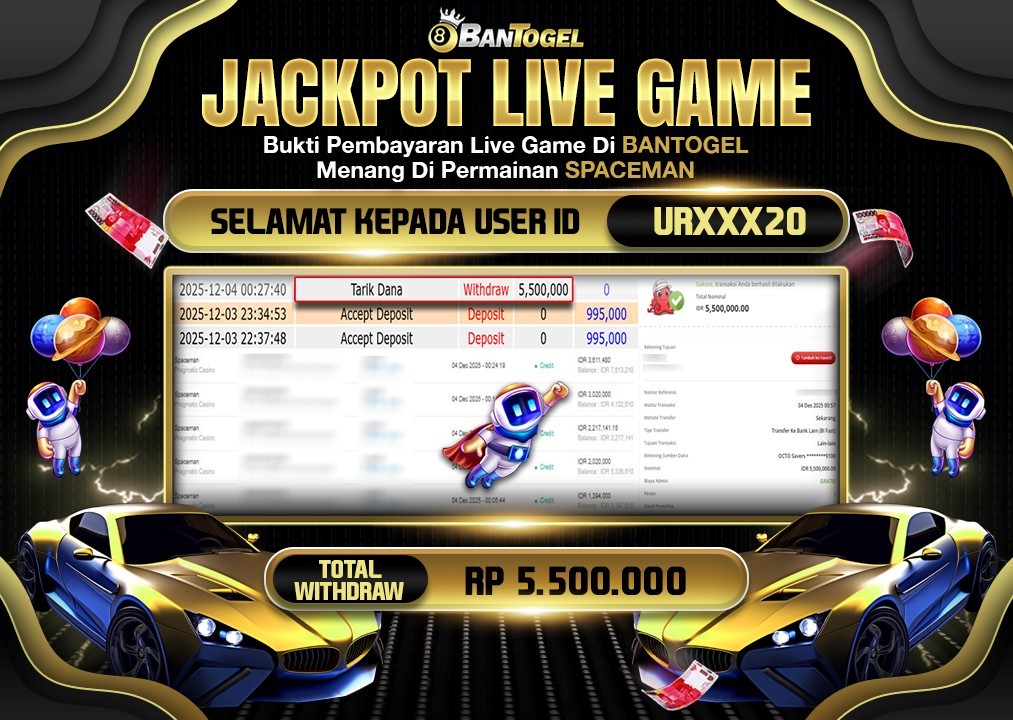 BUKTI JACKPOT LUNAS BANTOGEL