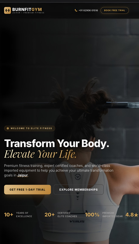 Gym & Fitness Website