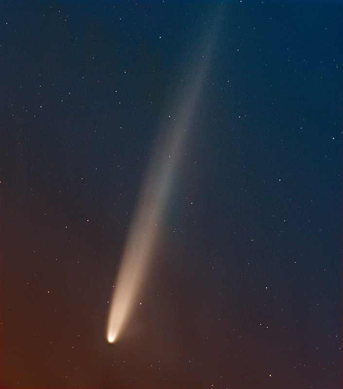 el cometa desde Namibia