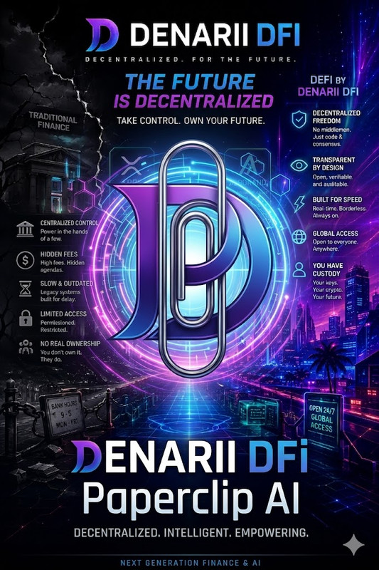 Cyberpunk Financial City Landscape Poster