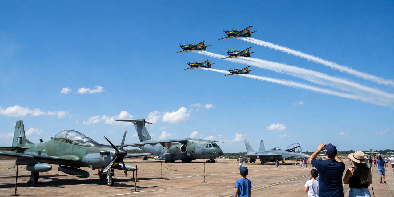 Brasília Air Show abre Base Aérea ao público neste domingo com Esquadrilha da Fumaça e exposição de aeronaves