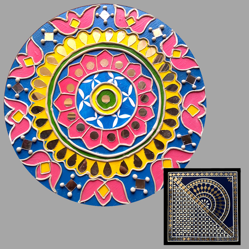 Lippan Art on Round MDF DIY Kit