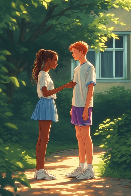 Two-teenagers-an-African-girl