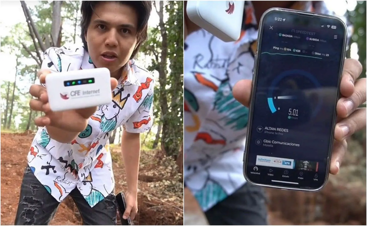 Viral: Joven pone a prueba Internet Móvil de la CFE en zona rural y esto sucedió
