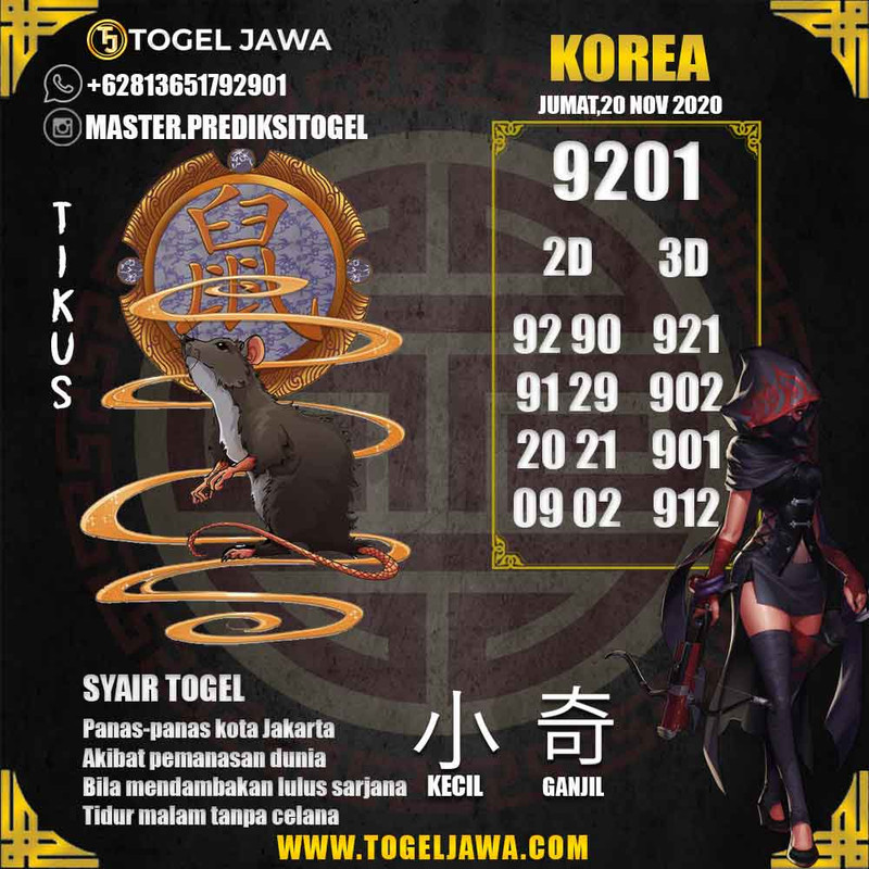 Prediksi Korea Tanggal 2020-11-20