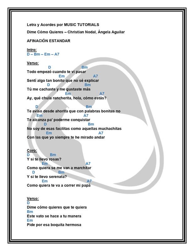 Dime Cómo Quieres Christian Nodal Ángela Aguilar Letra y Acordes by MUSICTUTORIALS_page-0001