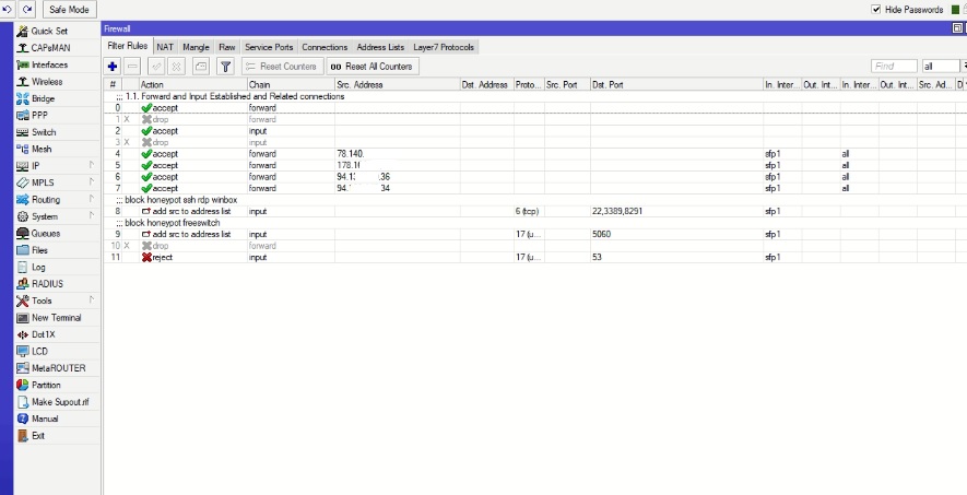 выключенные дропы