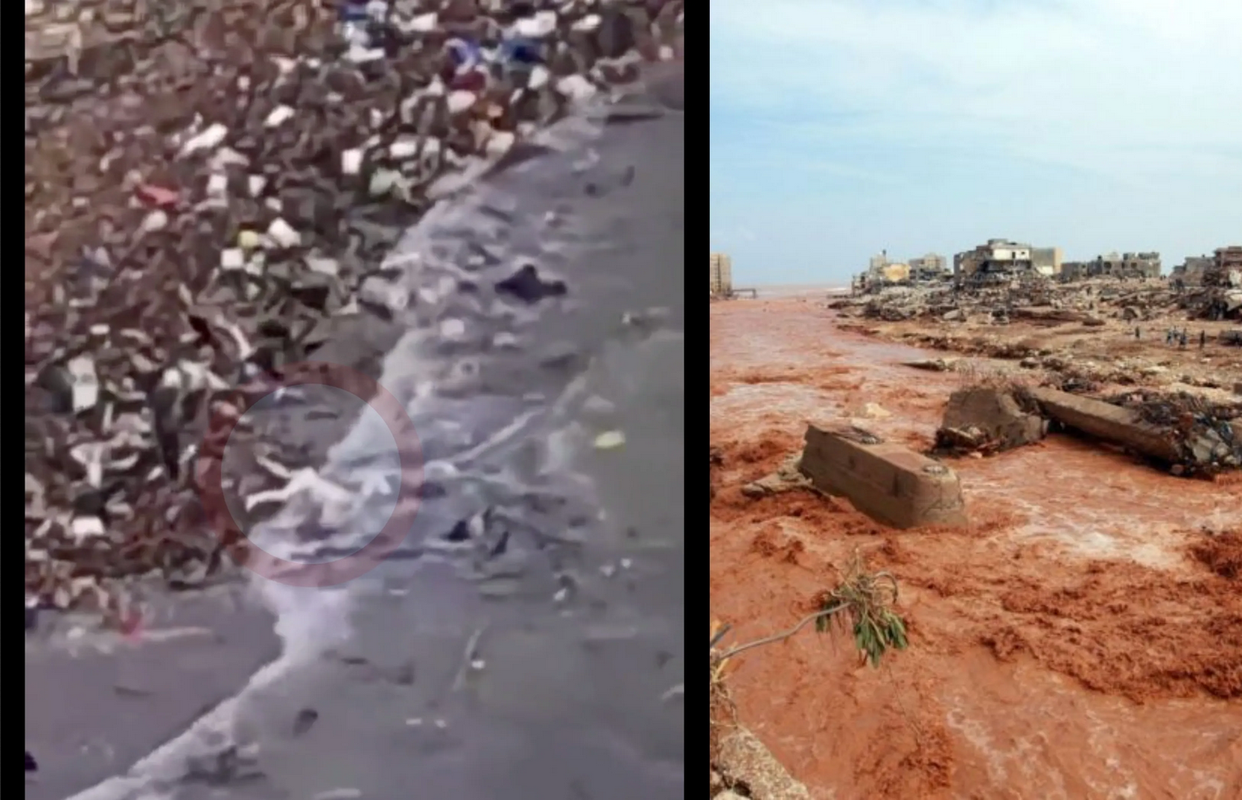 Marea arroja cadáveres que arrasó el ciclón Daniel en Libia: video