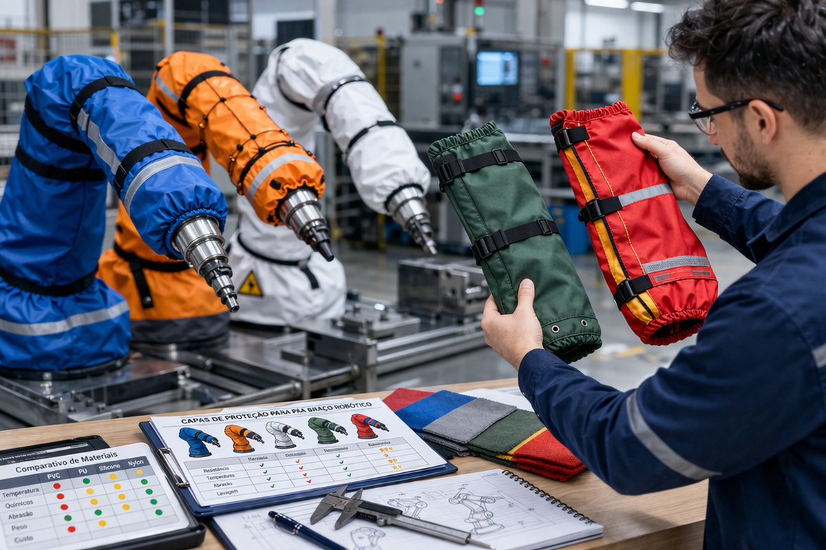 Industrial robot protection solution in a technical operation