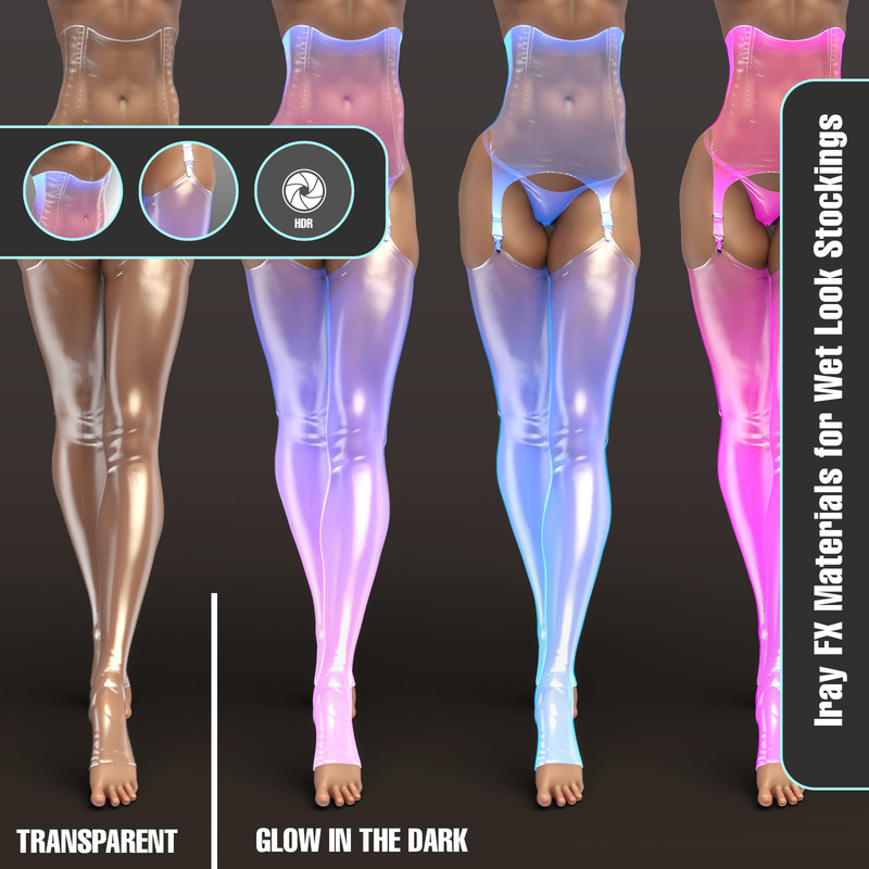 Iray FX Material Addon for Wet Look Stockings Iray FX Material Addon for Wet Look Stockings