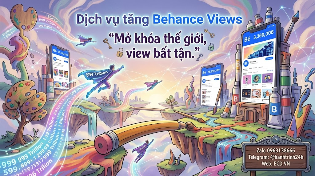 dịch vụ tăng behance views nhanh chóng dành cho designer