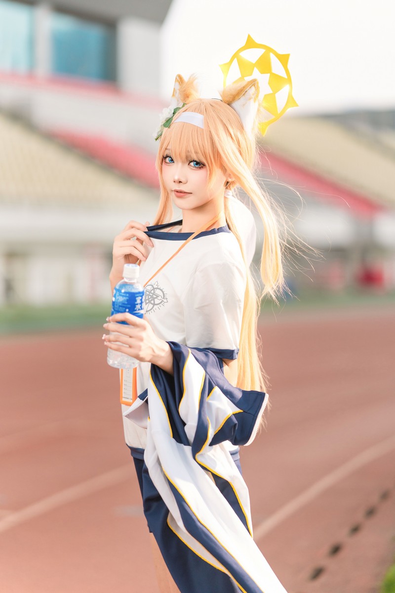 艾西Aiwest 碧蓝档案伊落玛丽体操服Cosplay写真图集 高清美图 44P (178MB)插图8