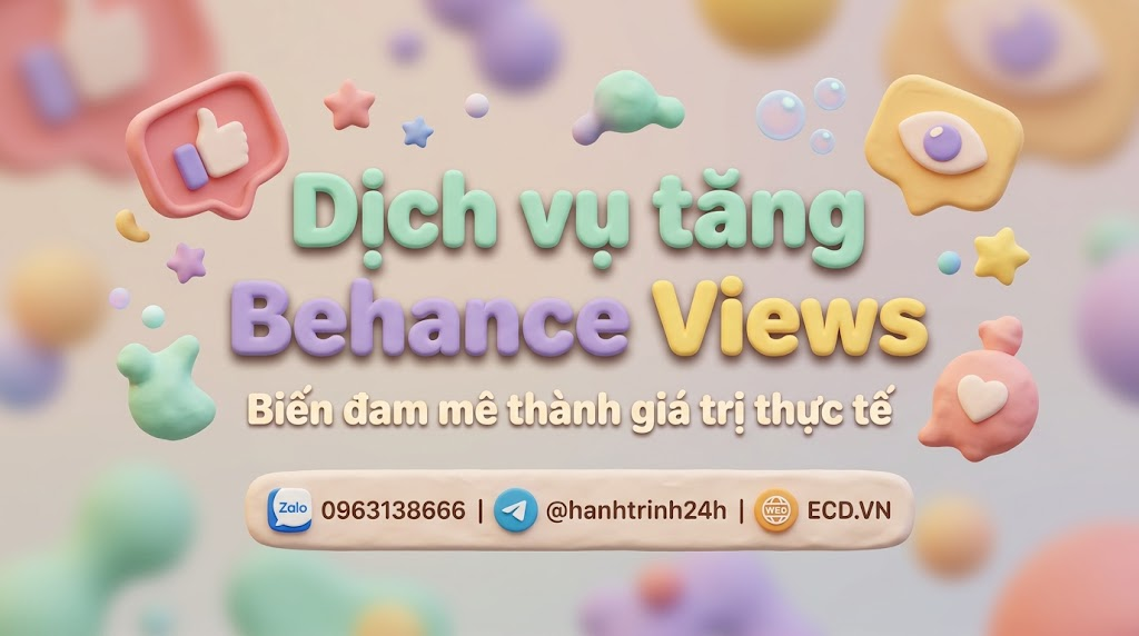 tăng behance views 2025 portfolio behance