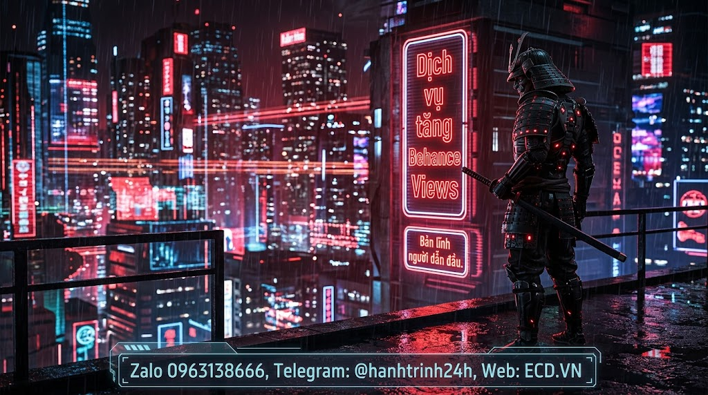 dịch vụ tăng behance views organic cho project