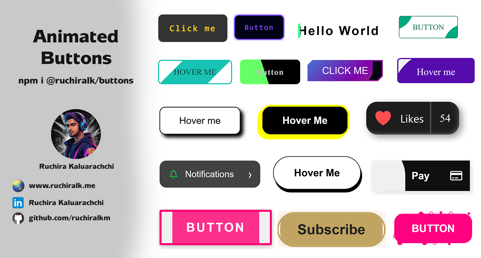 npm.io Animated-Button
