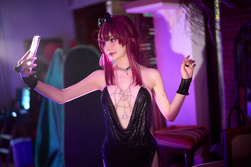 Joyce Lin2x Kafka Bar Night Cosplay Honkai Star Rail 写真 74P插图