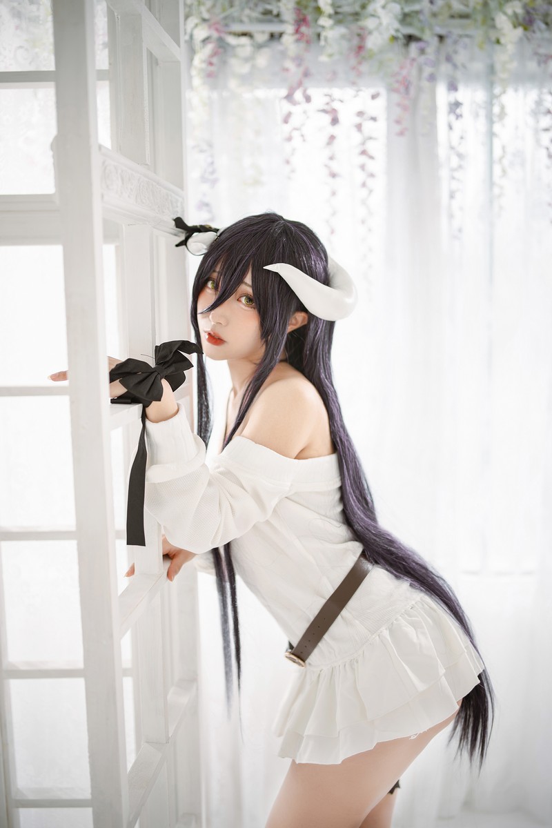 切切Celia 雅儿贝德 Albedo Cosplay Overlord 写真 39P插图8