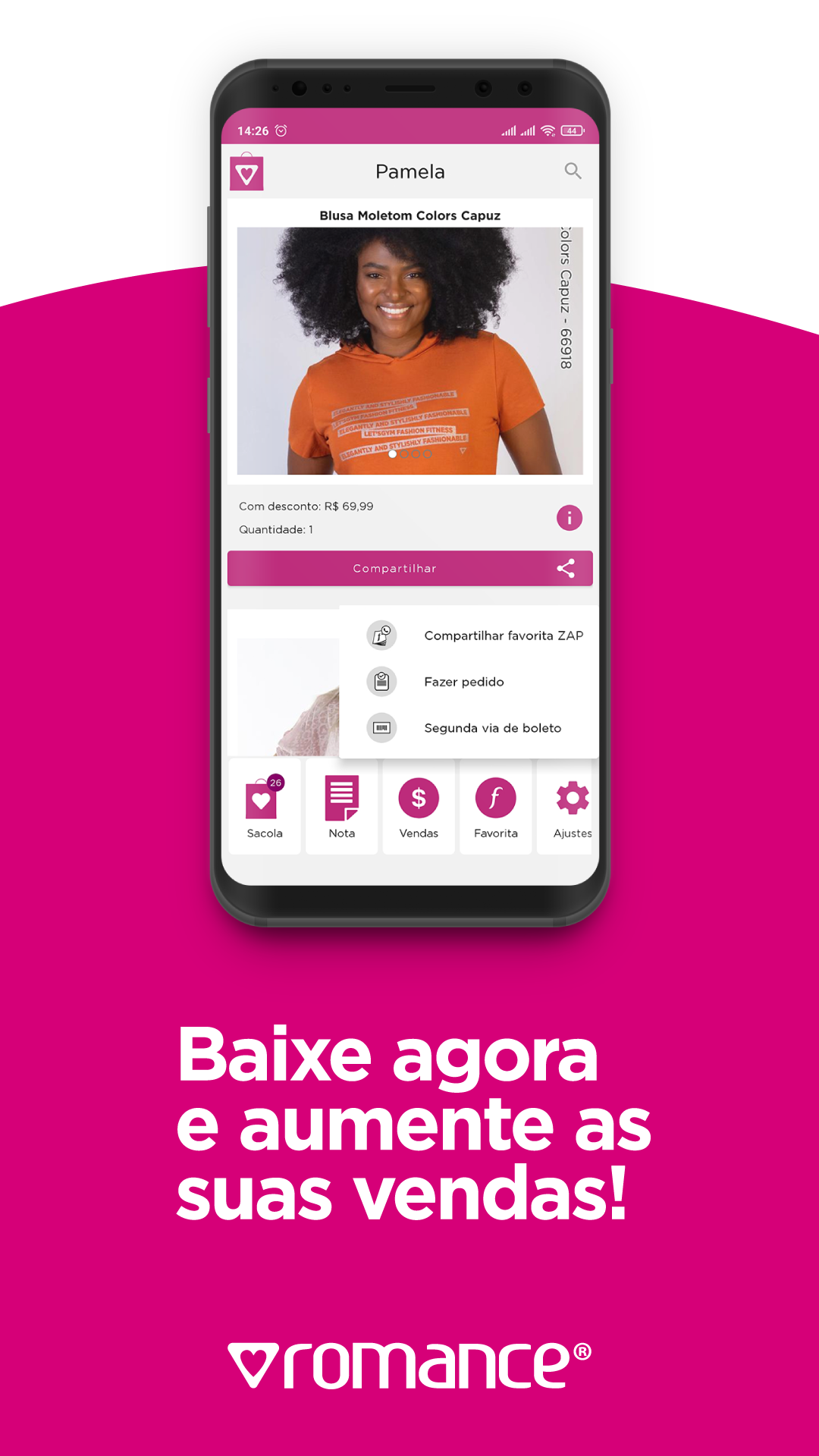 Tela 4 do App Romance