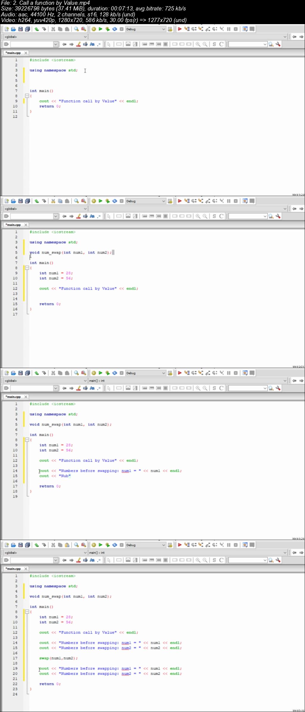 C, C++ & C# crash course for Absolute beginners in 2019