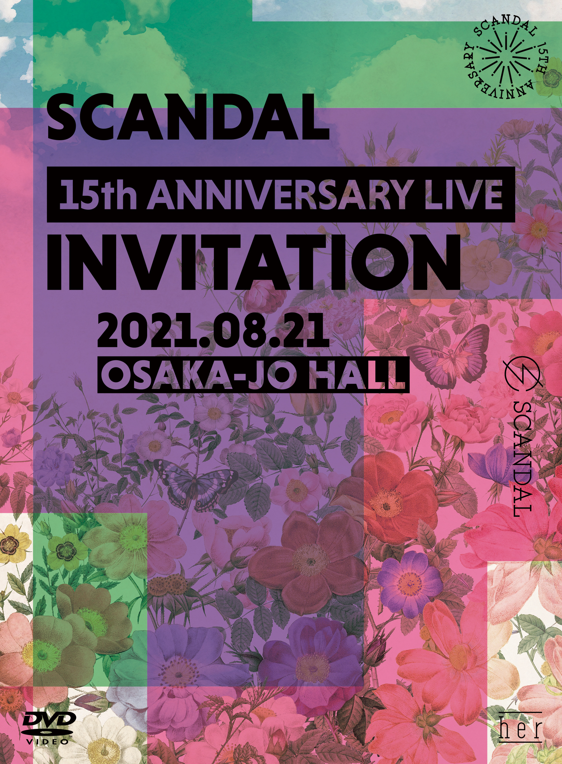 SCANDAL LIVE Blu-ray&DVD「SCANDAL 15th ANNIVERSARY LIVE『INVITATION』at OSAKA-JO HALL」 SC15th-INVI-shokai-DVD-JK