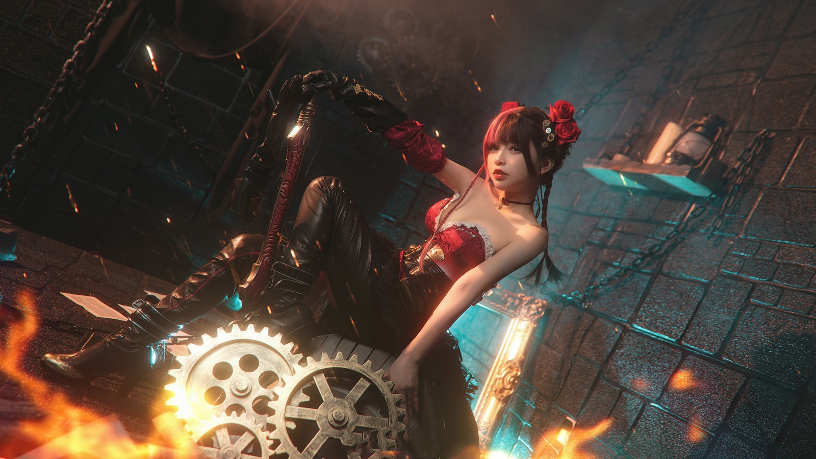 六二二同学 天谕手游 炎天 Cosplay 写真图集｜国风角色高清摄影（12P｜433MB）插图3