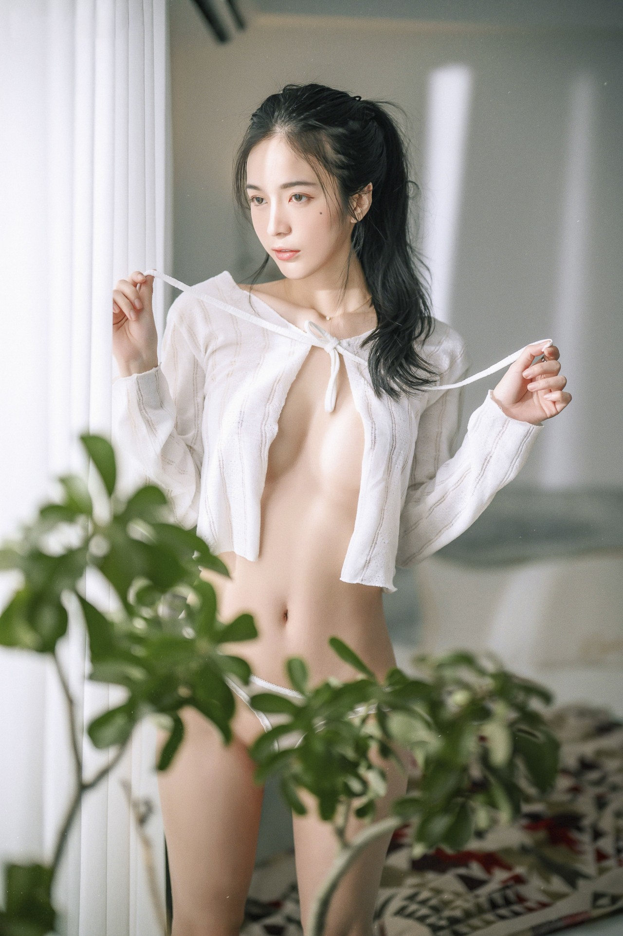 JVID辰辰《妖精女友》写真照，内裤，慵懒与性感美图插图7