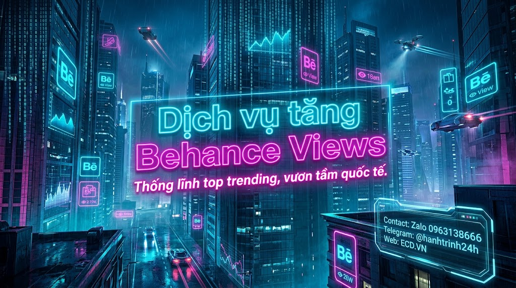 dịch vụ tăng behance views top cho portfolio