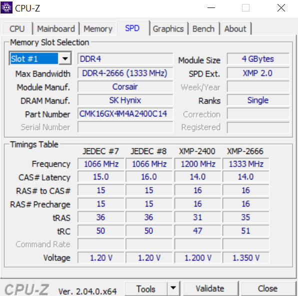 RAM CPU-Z