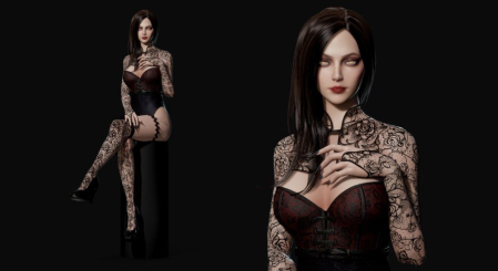 Unreal Engine Marketplace - Lady Vamp (4.18 - 4.27, 5.0 - 5.1)