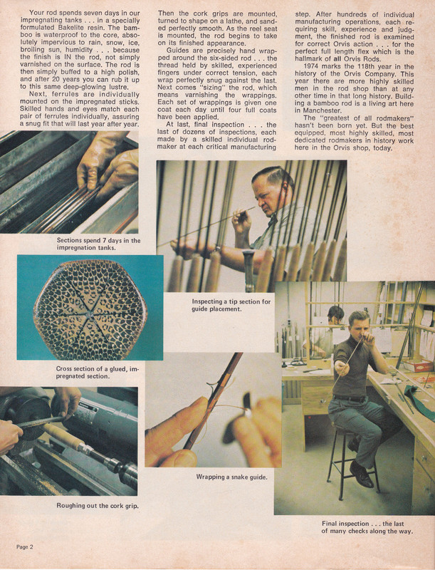 1974 Orvis Catalog  page 2 (Rod