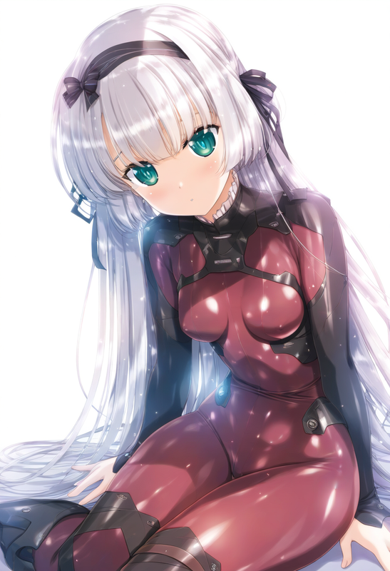 1girl, urushihara satoshi, {kobayashi ritz}, aqua eyes, long hair, hime cut, whi s-3034165748