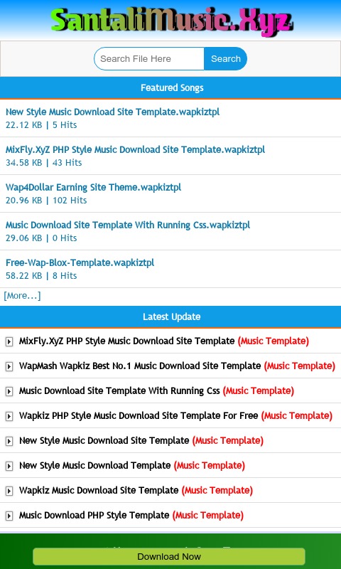 Happy-New-Year-Special-Music-Download-Site-Template