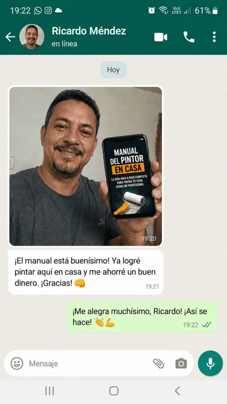 Testimonio sobre el Manual Pintor en Casa