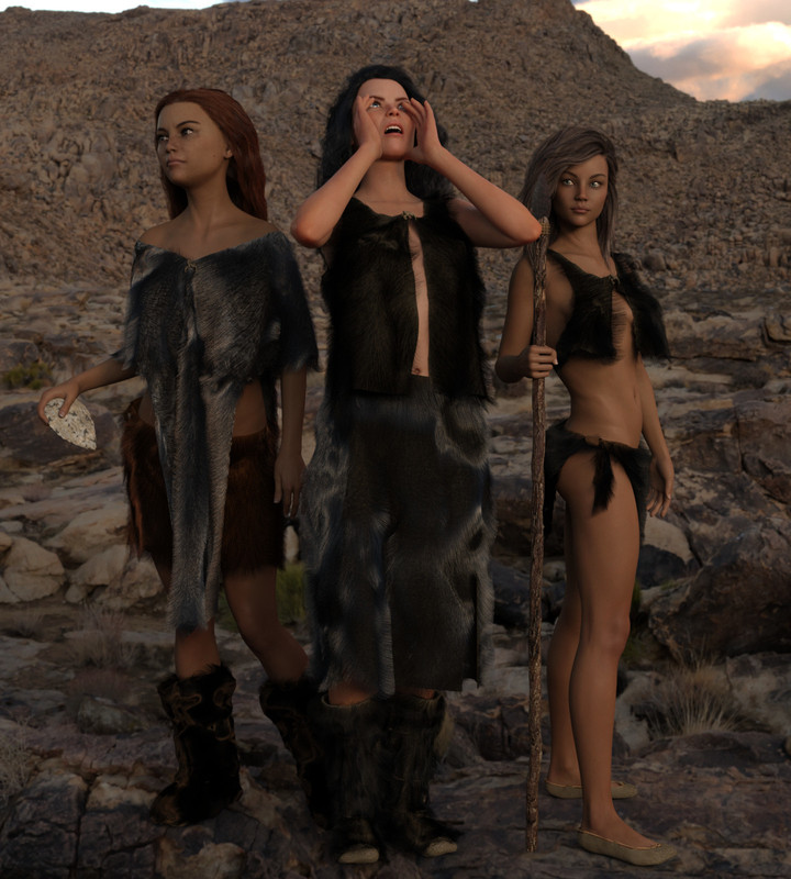 dForce Neolithic Outfits for Genesis 8 Female