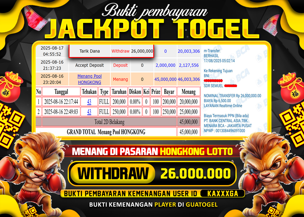 BUKTI JACKPOT LUNAS GUATOGEL