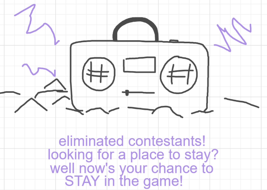 A panel from A Murder On The, episode six of the Board Boards object show by Furretwalk/WalkingFurret.